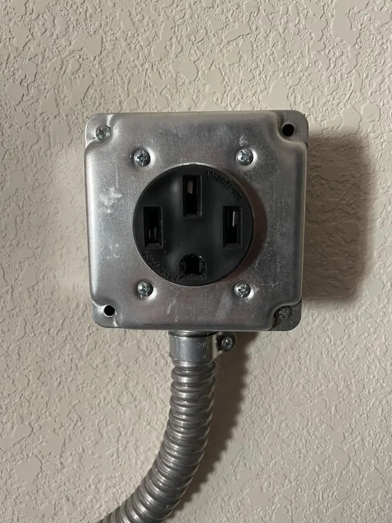 NEMA 14-50 outlet installed for Electrical Panel Upgrade in Clarendon