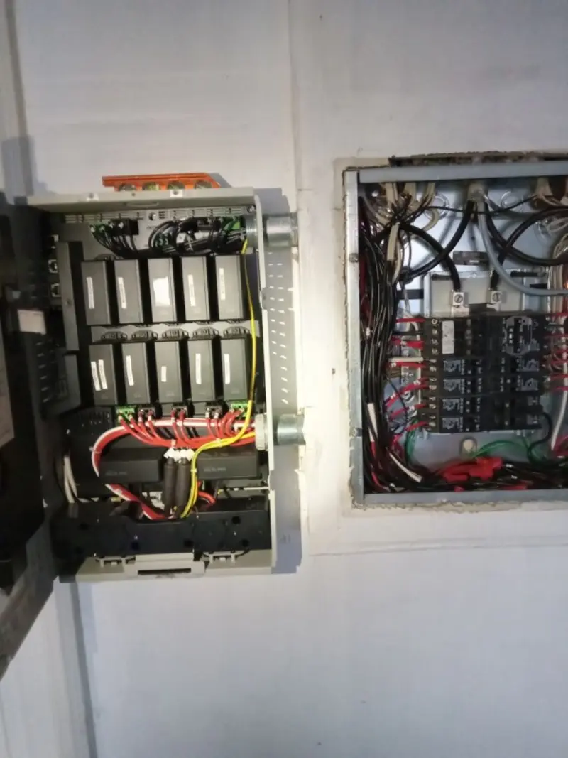 Electrical panel upgrade completed for Security Camera Wiring in Clarendon